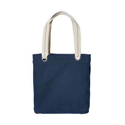 Tote Bag w/ Leatherette Patch