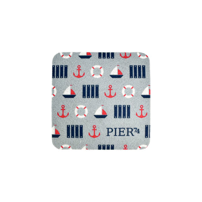 Full-Color Felt & Cork 4" Square Coaster