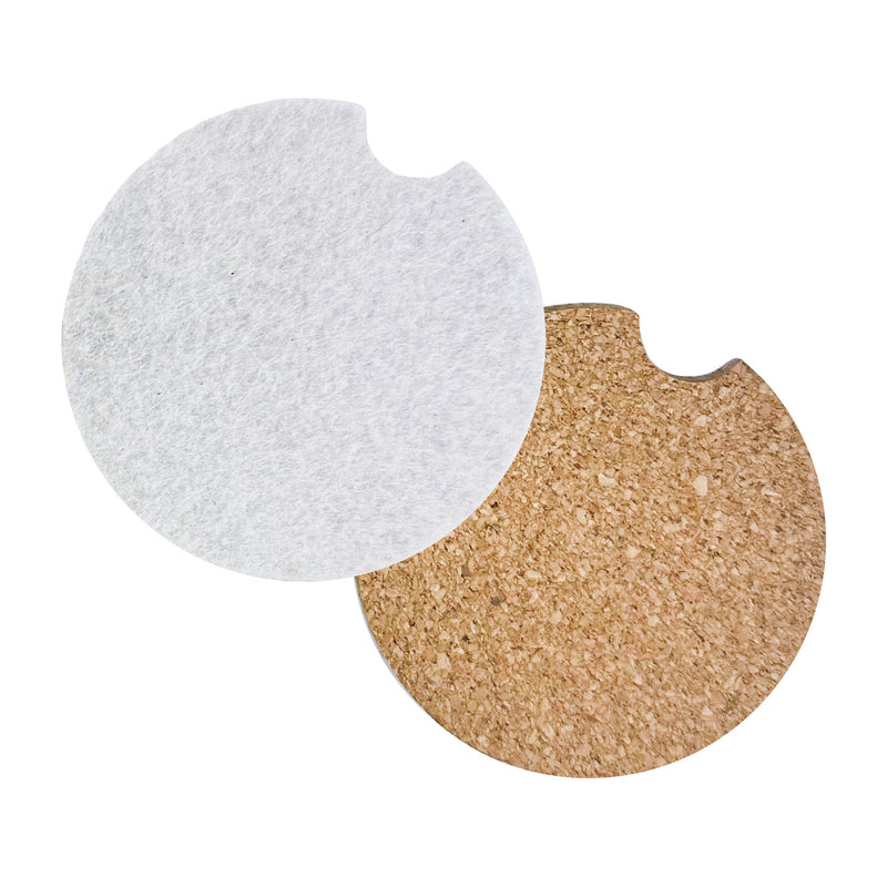 Full-Color Felt & Cork Car Coaster