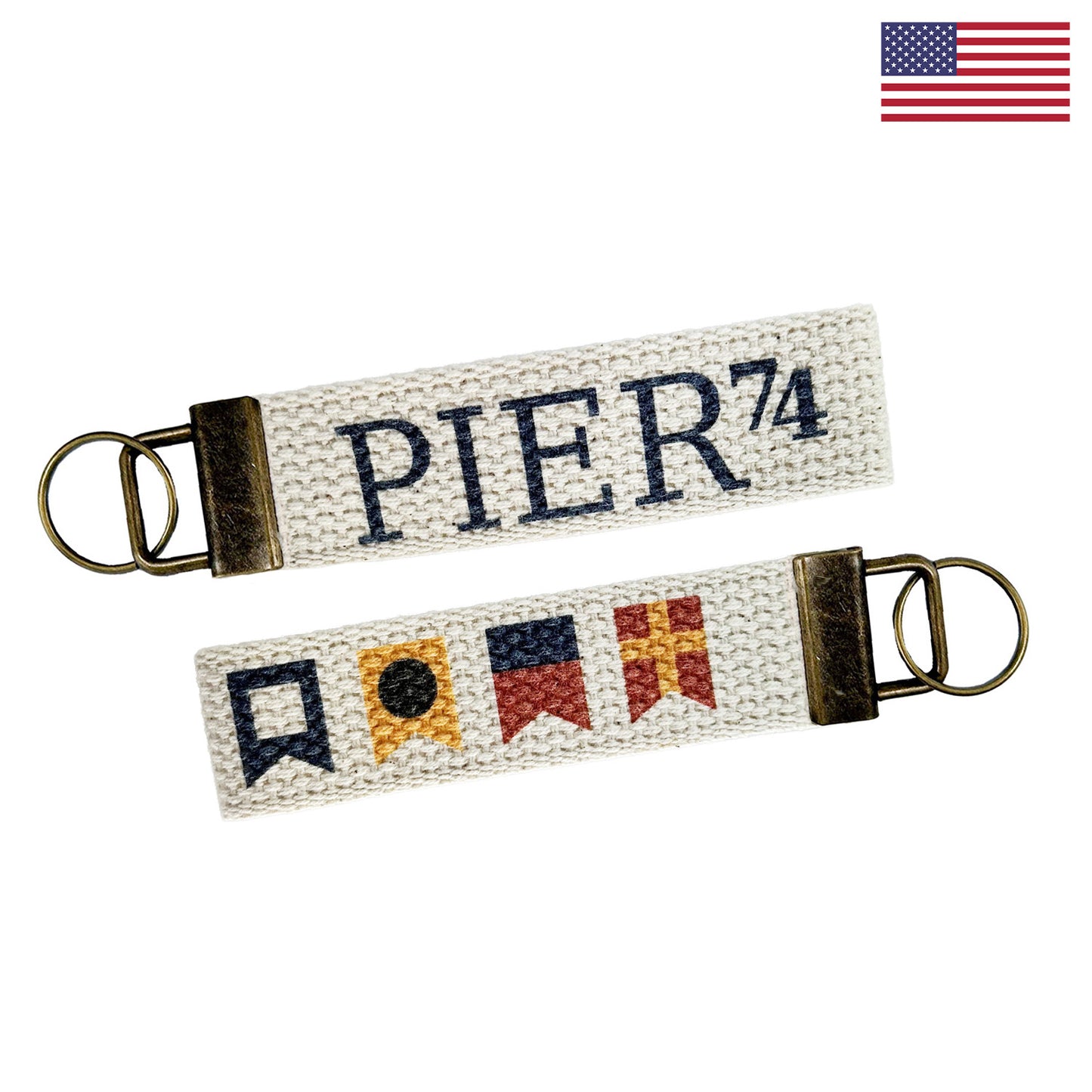 1.25" Wide Cotton Canvas Key Strap