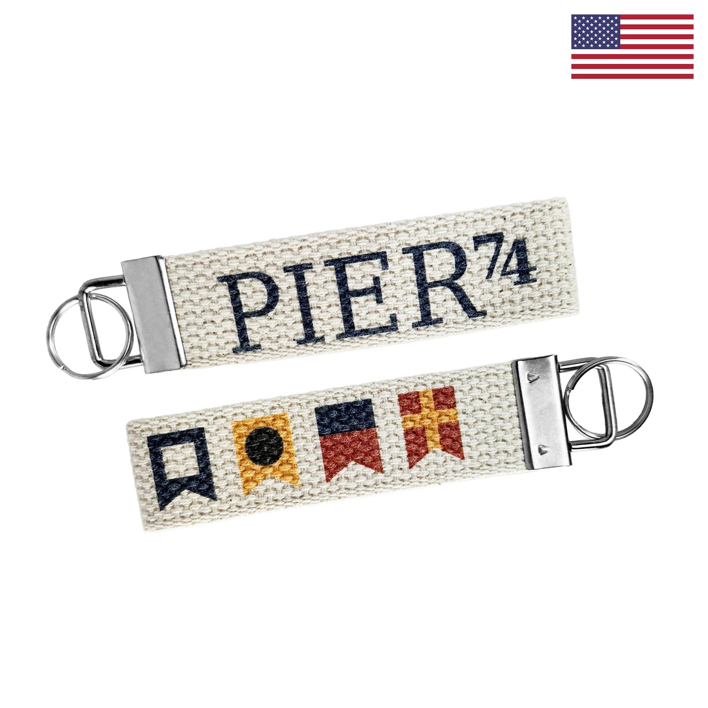 1.25" Wide Cotton Canvas Key Strap