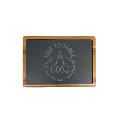 Acacia Wood & Slate Cutting Board