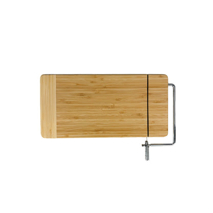 Rectangle Bamboo Cutting board w/ Metal Cheese Cutter