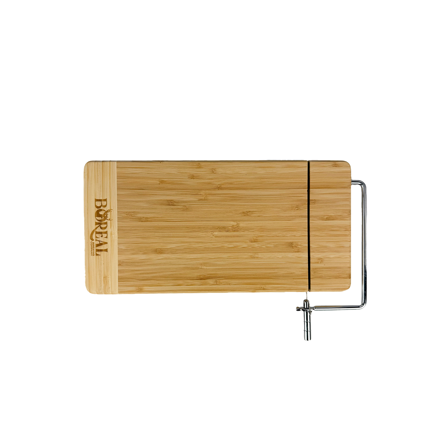 Rectangle Bamboo Cutting board w/ Metal Cheese Cutter
