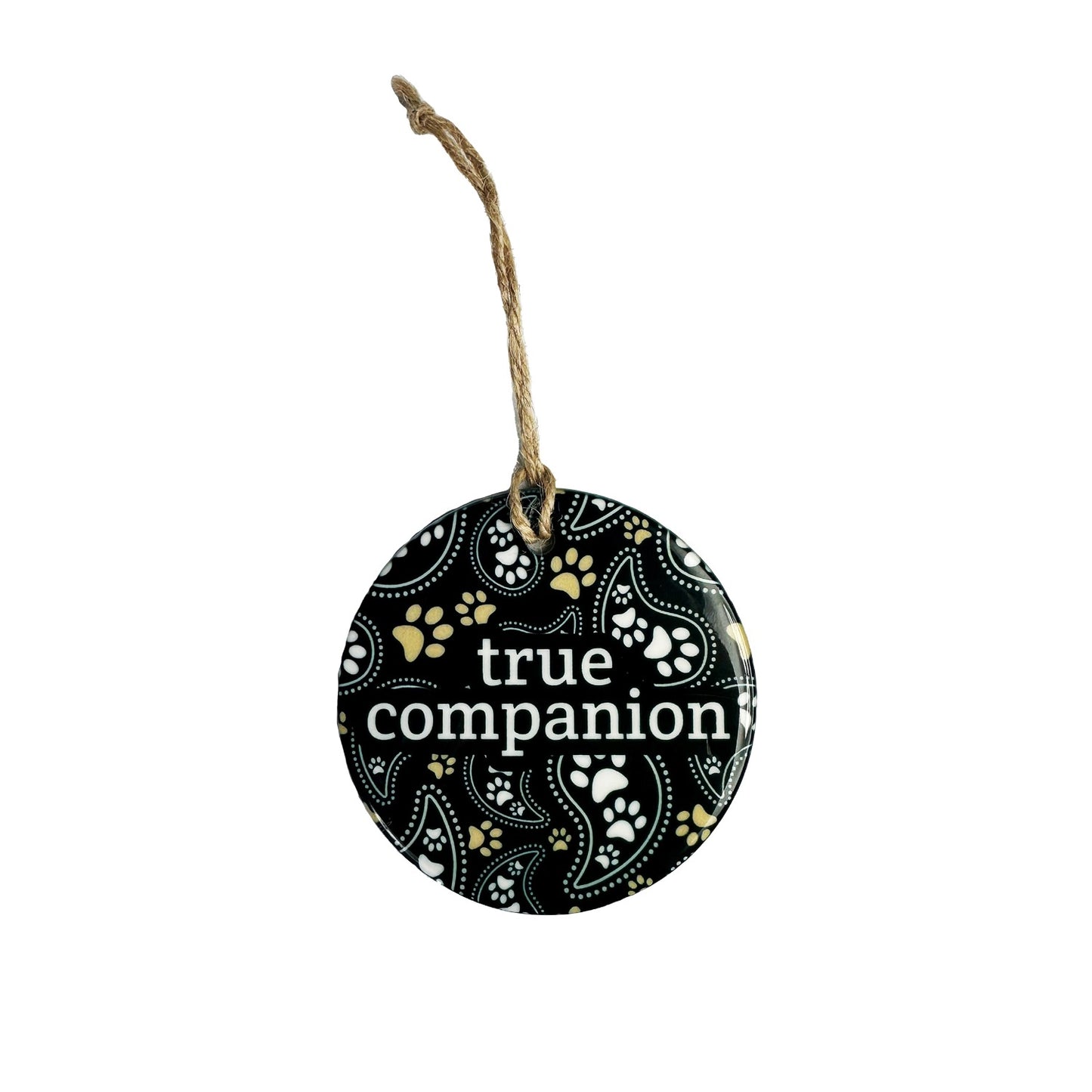 Round Sublimated Ceramic Ornament - 2 Side Imprint