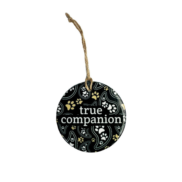 Round Sublimated Ceramic Ornament - 2 Side Imprint