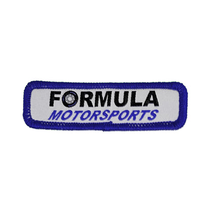 Woven Patch w/ Iron-On Backing & Merrowed Edge
