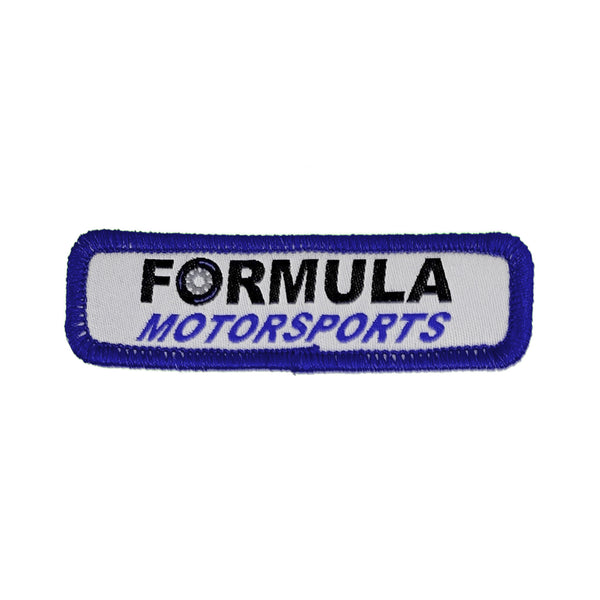 Woven Patch w/ Iron-On Backing & Merrowed Edge
