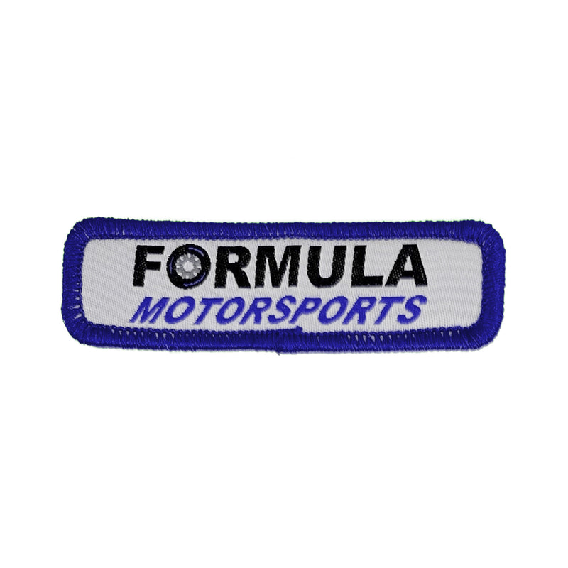 Woven Patch w/ Iron-On Backing & Merrowed Edge