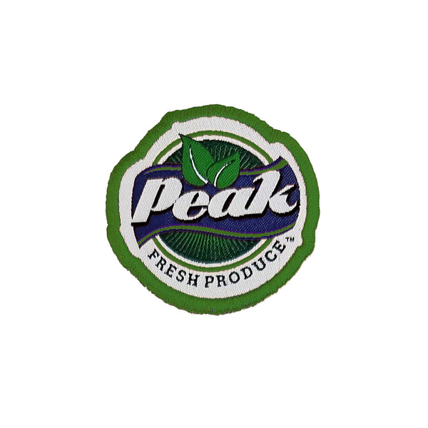 Woven Sticker w/ Stick-On Backing & Embroidered Edge