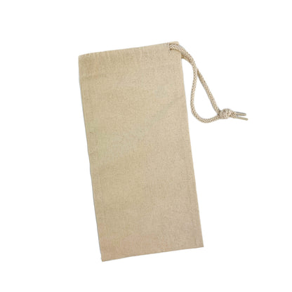 Natural Cotton Canvas Wine Bag